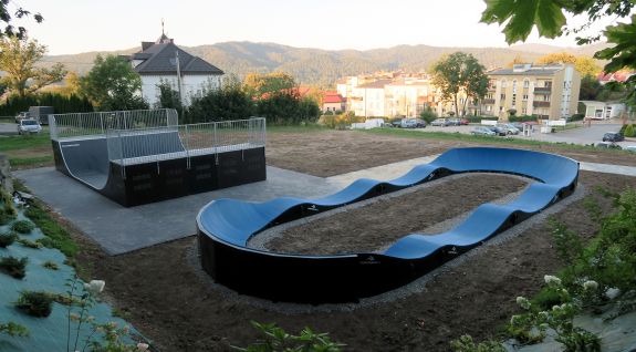 Mini rampe et pumptrack modulaire à Sanok 