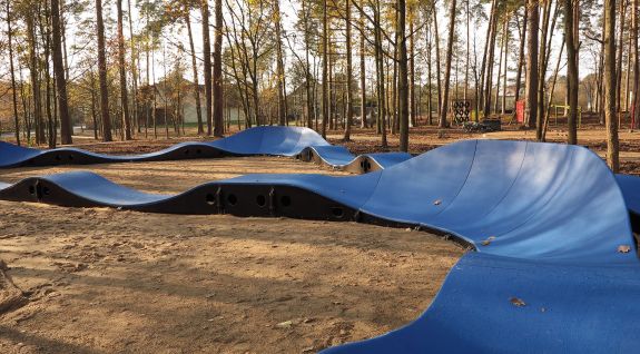 Piste cyclable Pumptrack en modules 